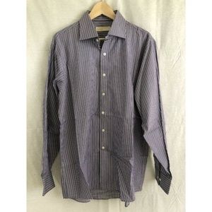 Michael Kors Men's Dress Shirt Striped Button-Down